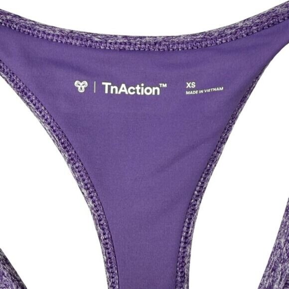 TNA Aritzia Action Tread Sports Bra Sz XS Heathered Purple - Picture 3 of 5